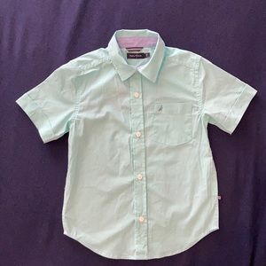 Nautica Button Down Shirt. Sz 6. Color: Blue/Green